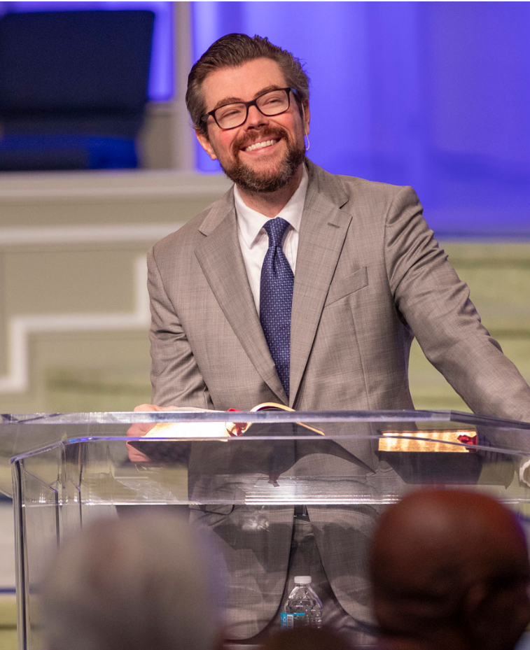 Pastor speaking at Words of Life Church